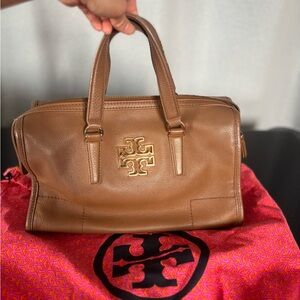 Authentic Tory Burch Leather Britten Satchel bag